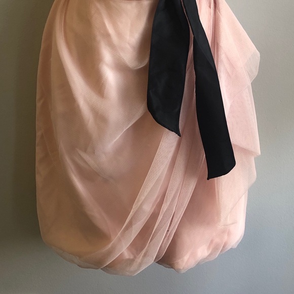 NWT Blush Pink w/ Black Bow Belt - Picture 2 of 8